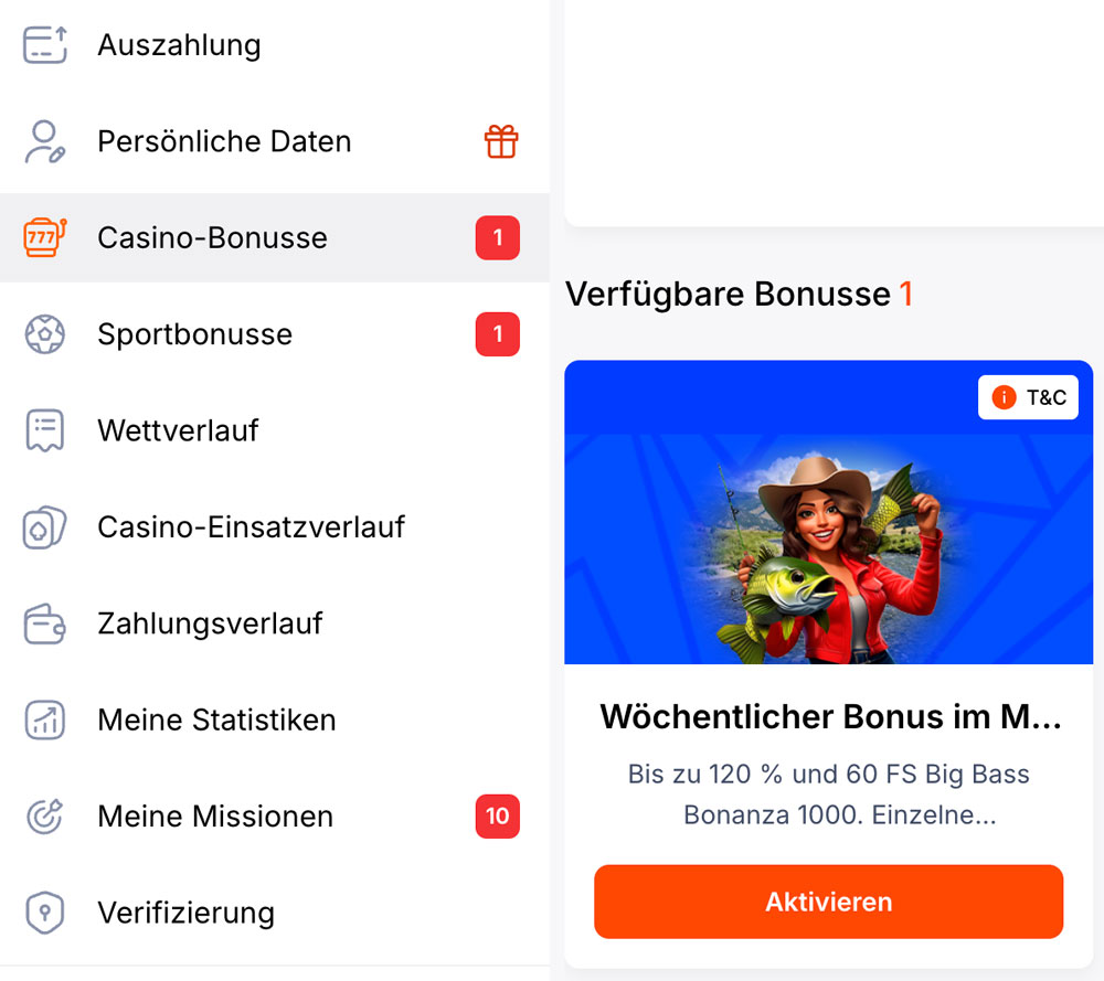 Sådan aktiverer du bonusser hos VulkanSpiele